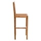 Chaise de bar 1 pièce en bois de teck naturel pour extérieur Trimaran de Zuo Modern – image 3 sur 4