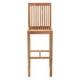 Chaise de bar 1 pièce en bois de teck naturel pour extérieur Trimaran de Zuo Modern – image 2 sur 4