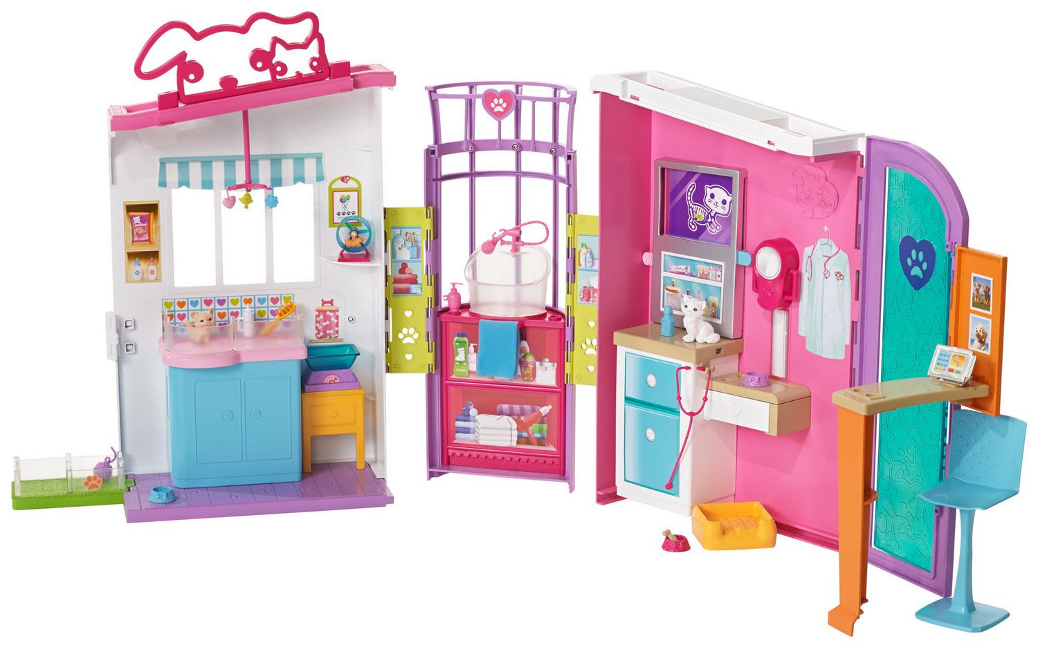 barbie pet vet and grooming station