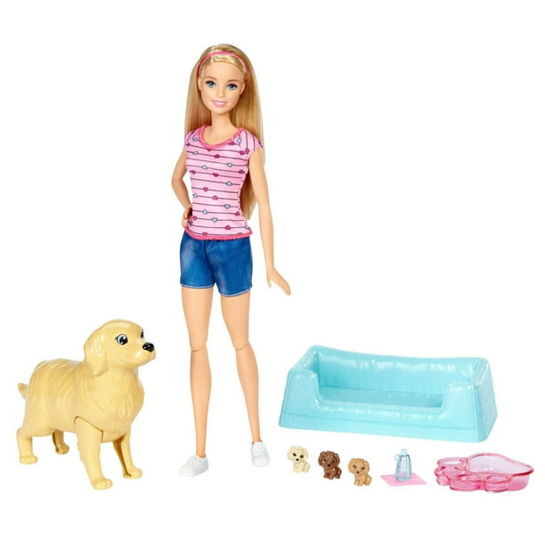 Barbie Voyage avec poupée, chien et accessoires, Barbie