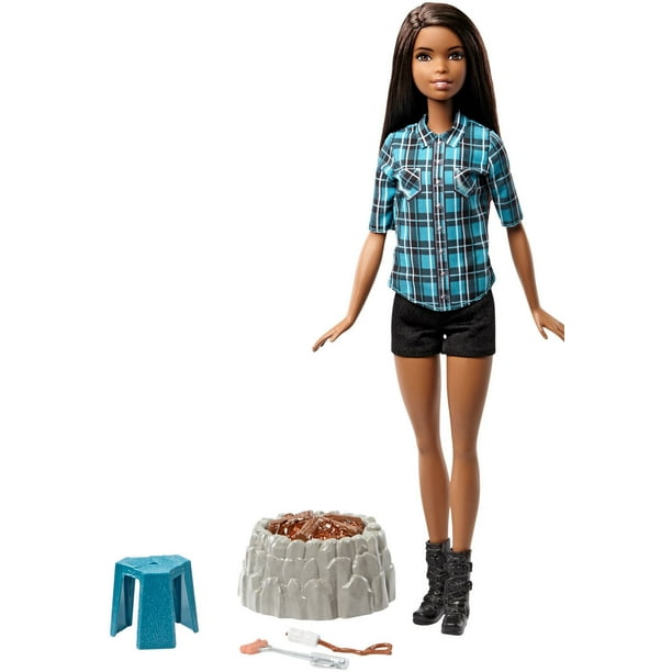Barbie – Poupée Sœur Feu de camp