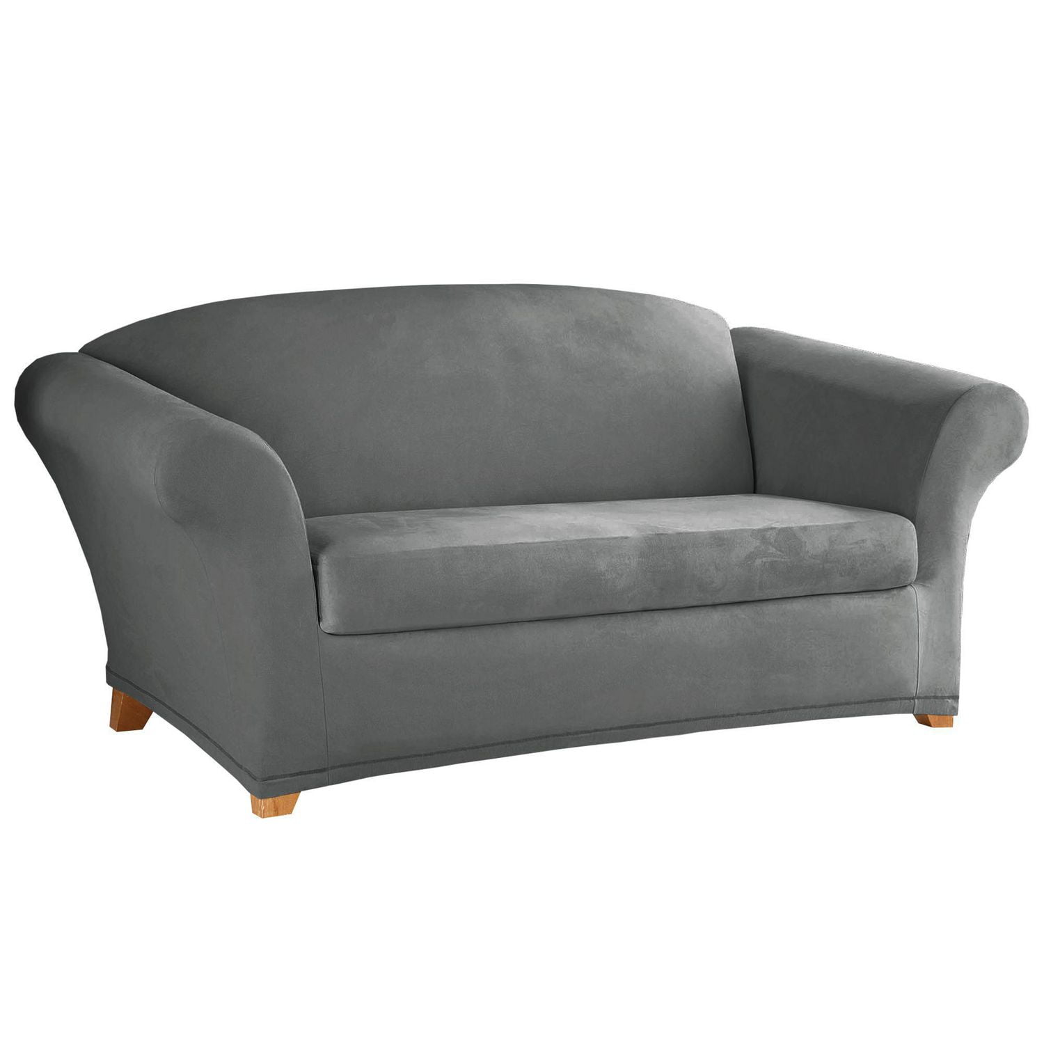 Sure Fit Stretch Suede Loveseat Slipcover Walmart Canada