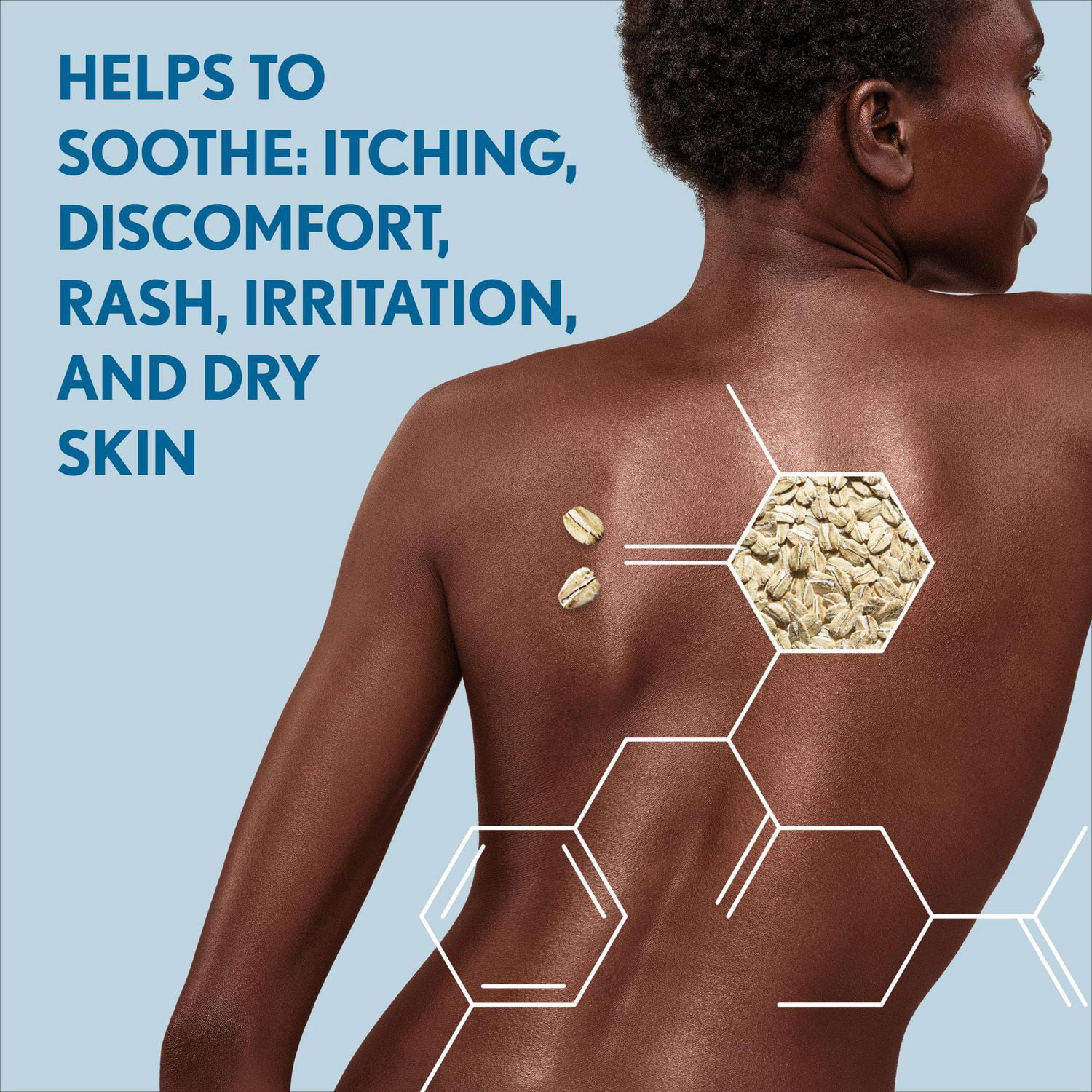 Traitement apaisant pour le bain Aveeno, eczéme, soulagement de la sécheresse cutanée, bain à l'avoine colloïdale, nettoyant, sans parfum 8 x 42 g