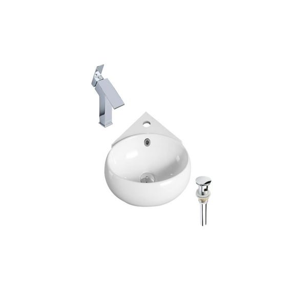 DROP Bath and Kitchen DR091248 Bathroom Vessel Sink Set
