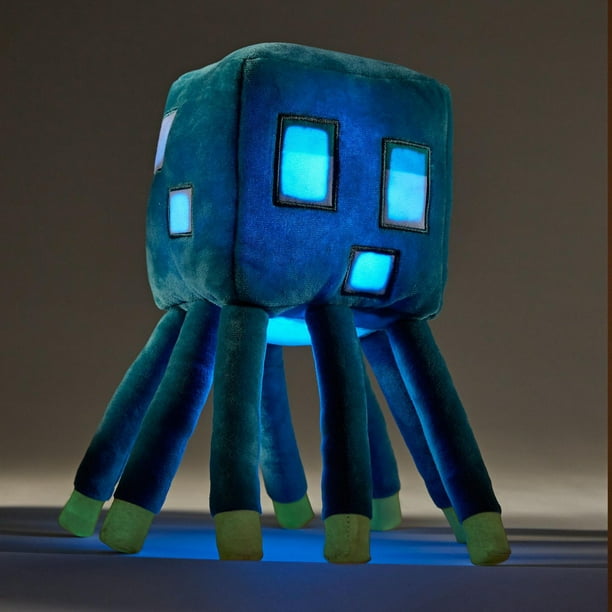 Minecraft-Peluche Calamar Phosphorescent avec lumières et sons 