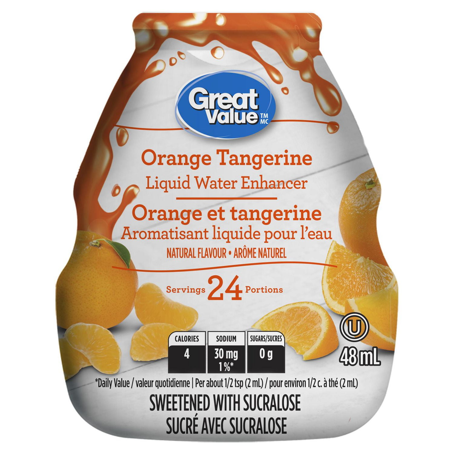 Great Value Orange Tangerine Liquid Water Enhancer Walmart Canada