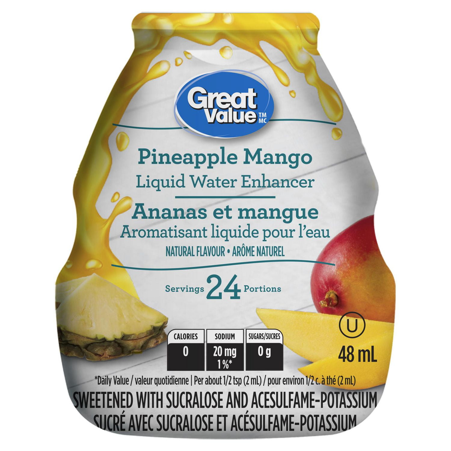 Great Value Pineapple Mango Liquid Water Enhancer Walmart Canada