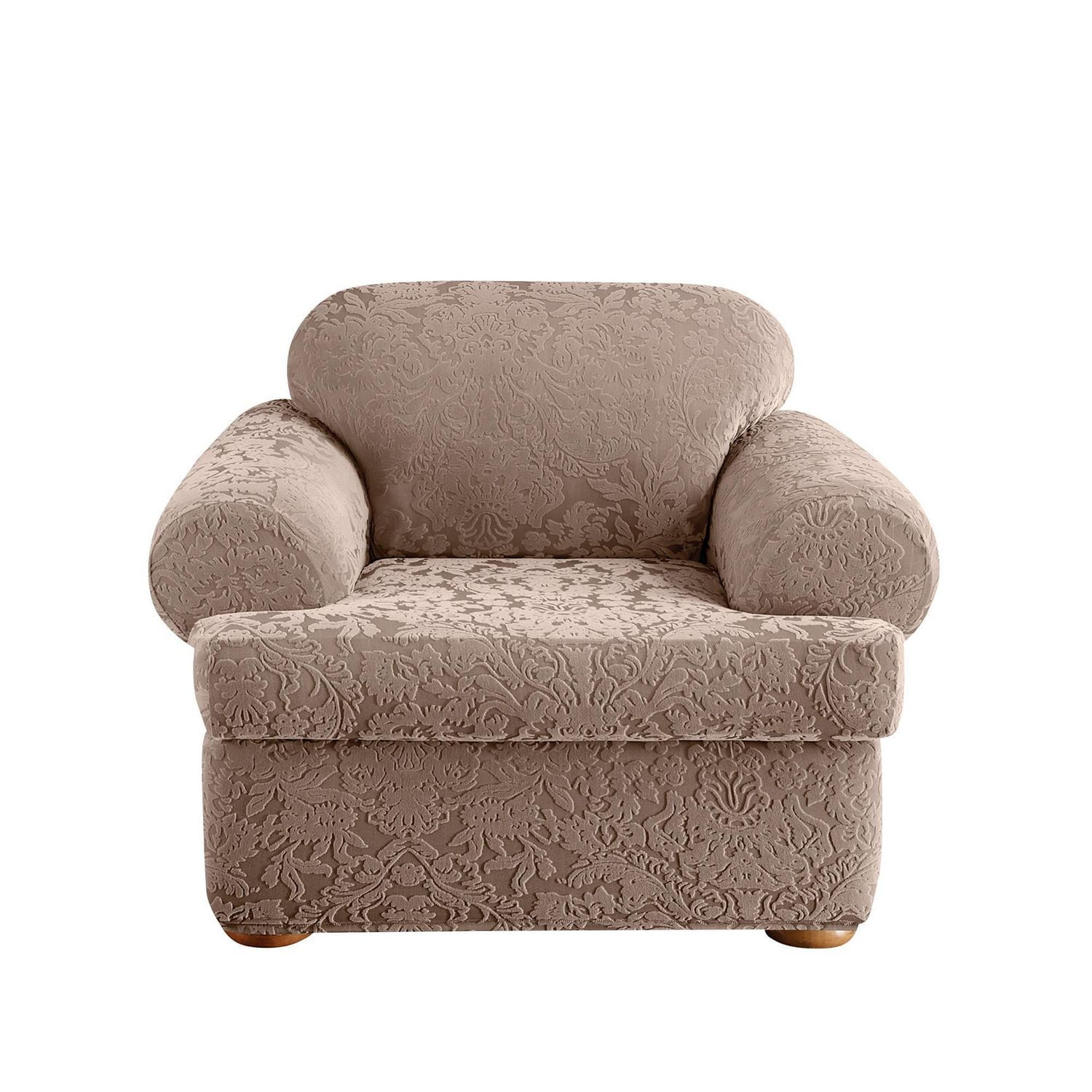 Sure Fit Jacquard Damask Stretch Armchair Slipcover Walmart Canada