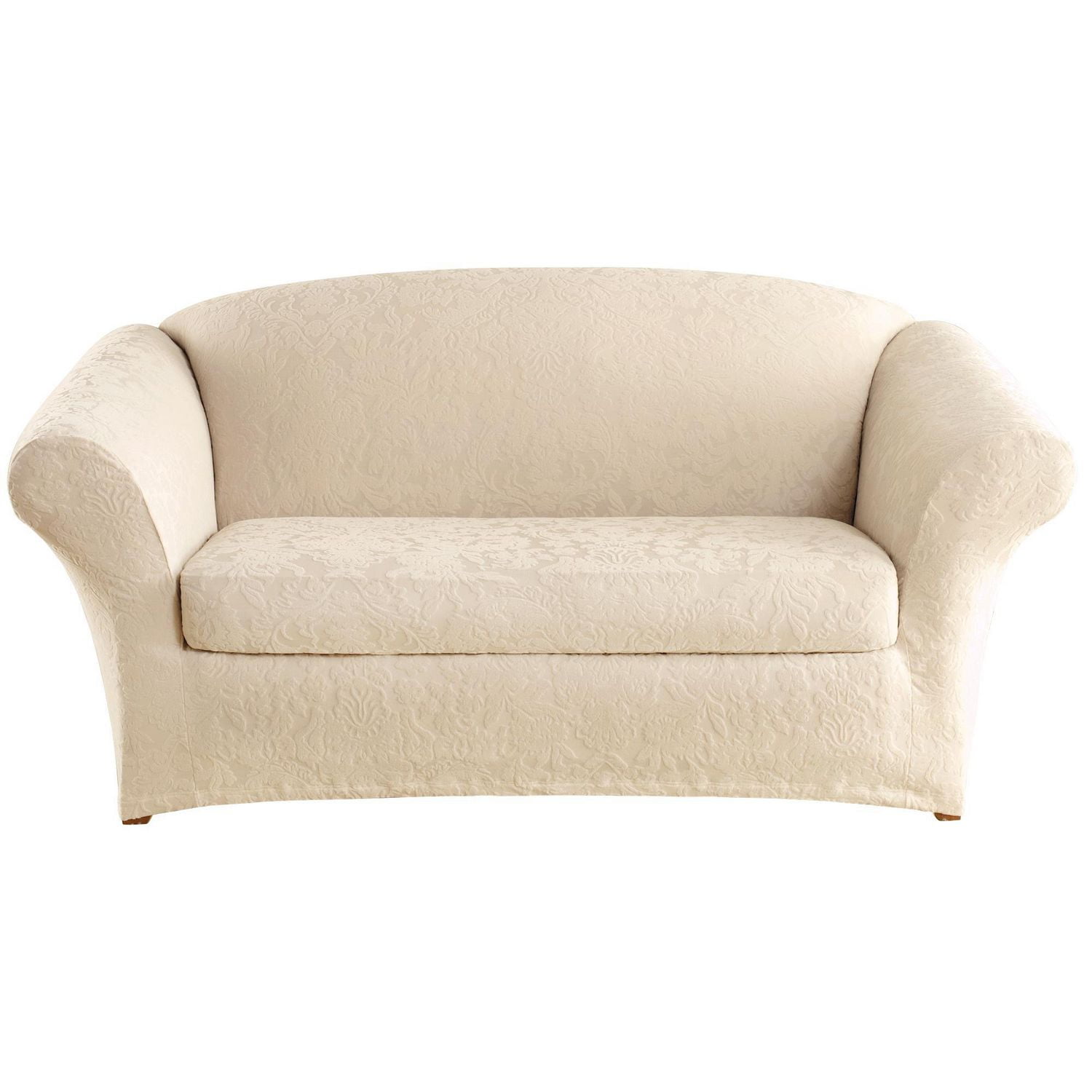 Sure Fit Jacquard Damask Stretch Loveseat Slipcover Walmart Canada