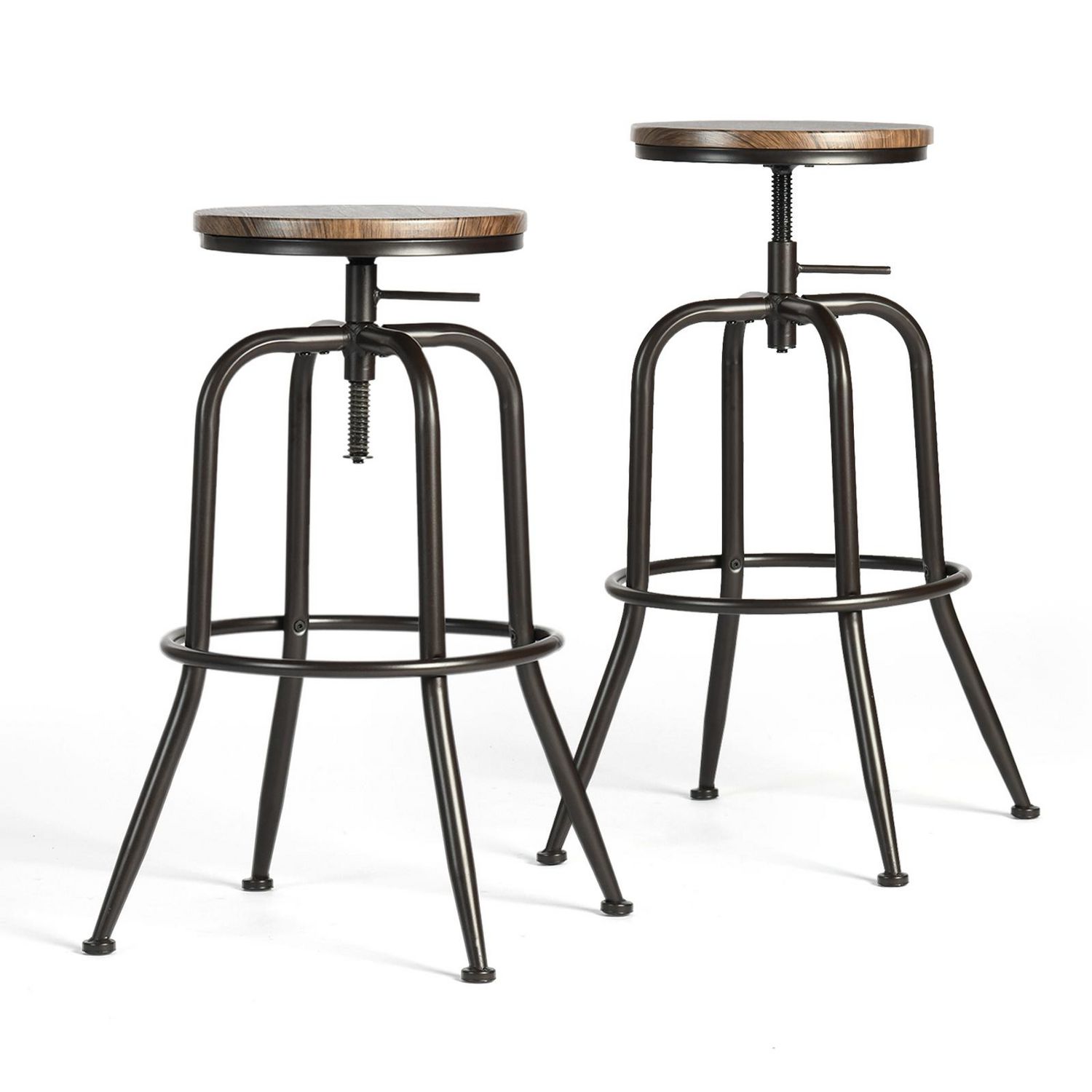 Homycasa Modern 30in Barstools (Set of 2) Fabric Upholstery Full