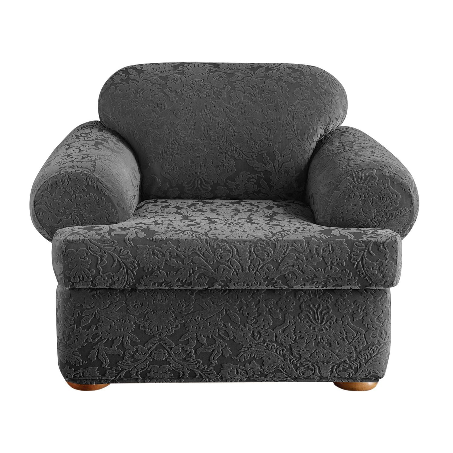 Sure Fit Jacquard Damask Stretch Armchair Slipcover Walmart Canada