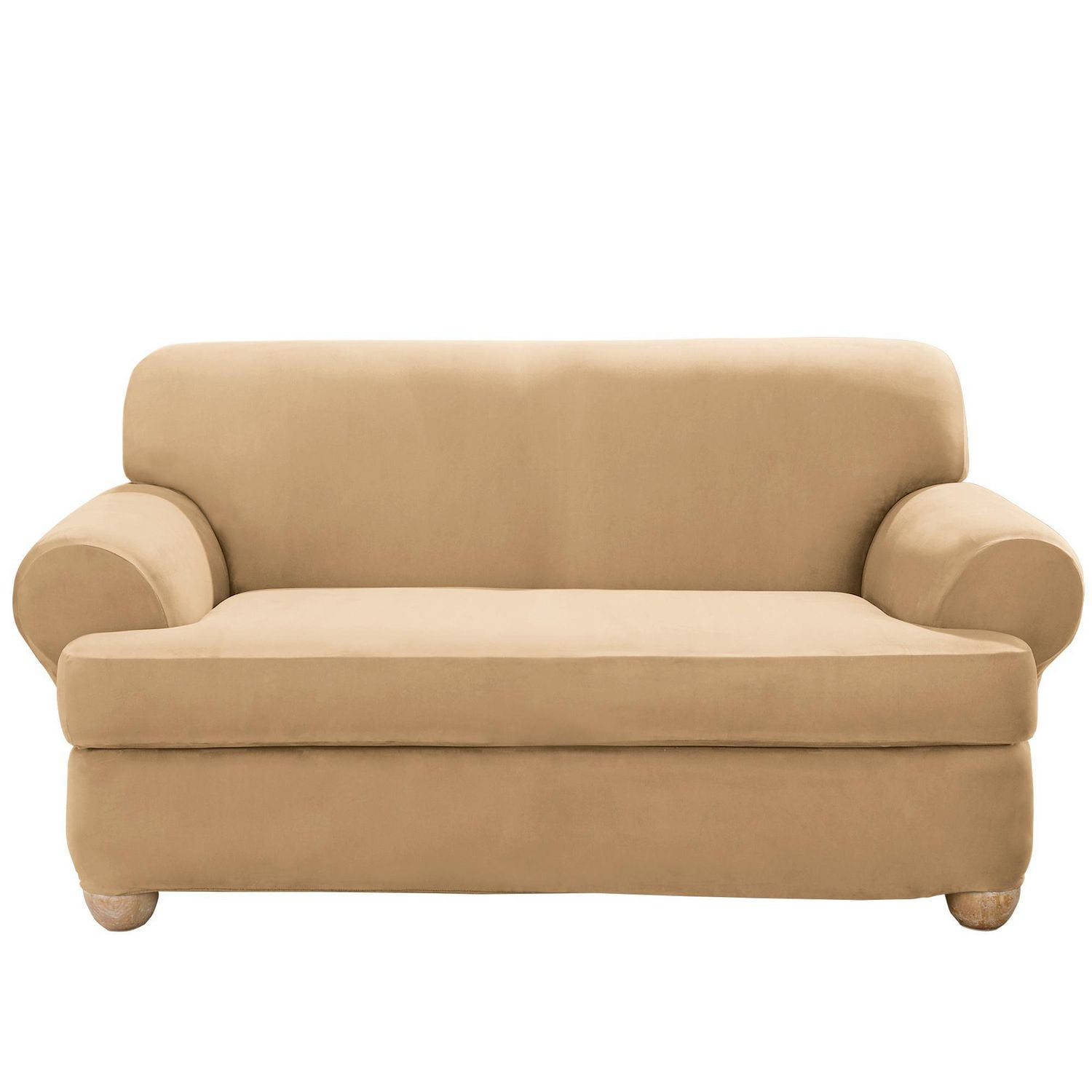 Sure Fit Stretch Suede Loveseat Slipcover Walmart Canada