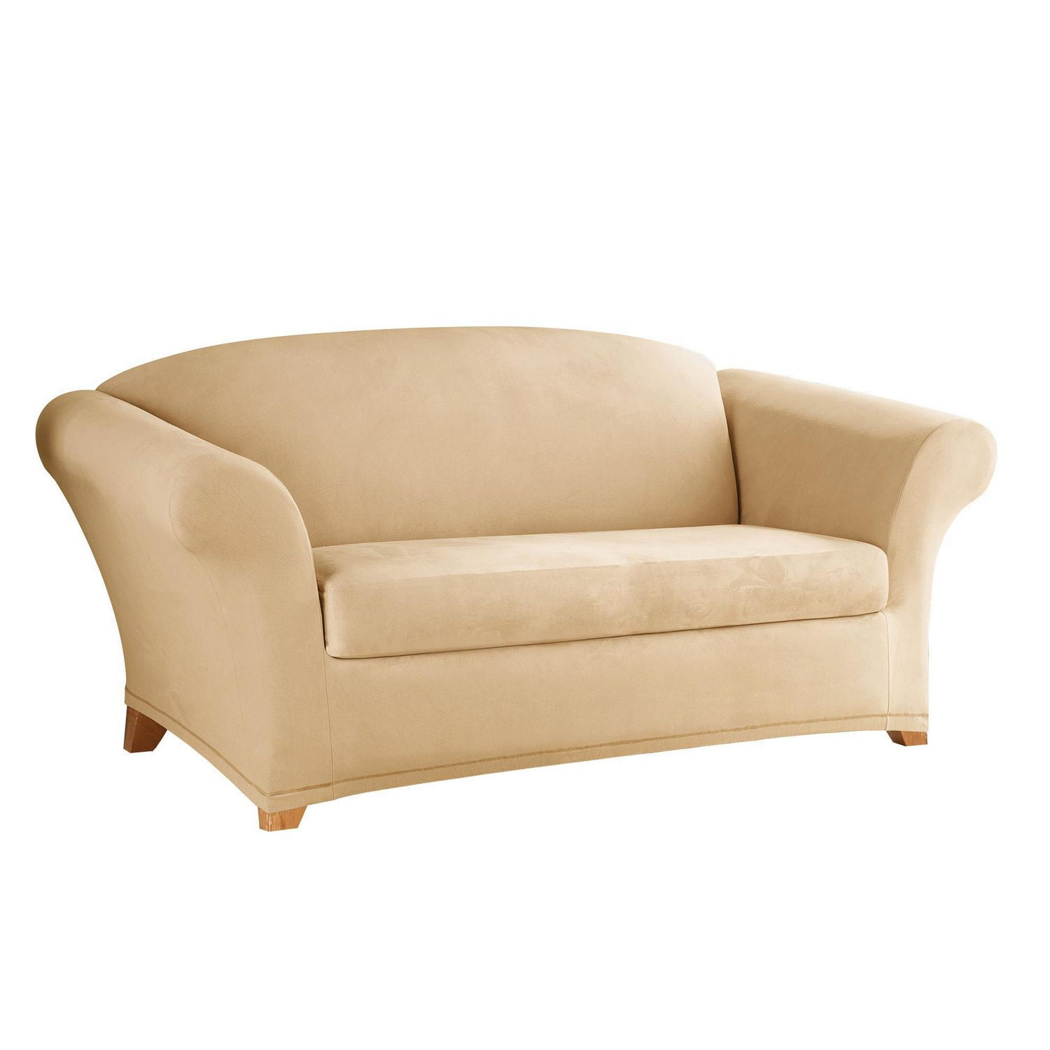 Sure Fit Stretch Suede Loveseat Slipcover Walmart Canada