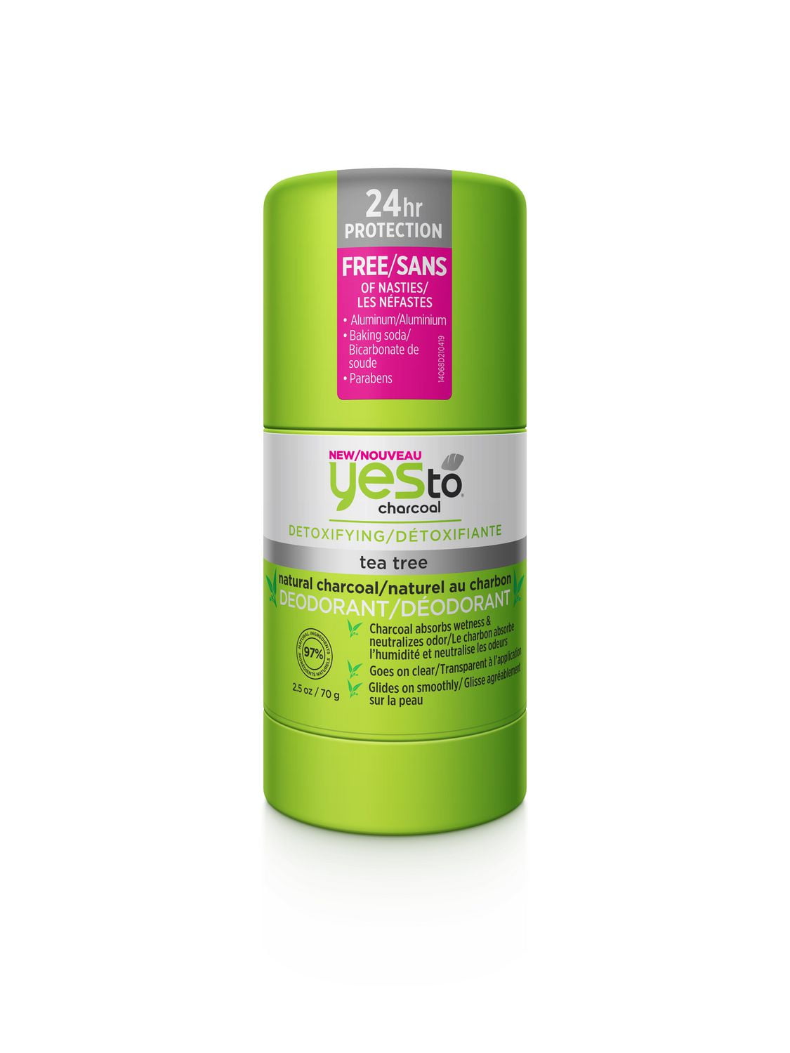 Yes To Natural Charcoal Deodorant Tea Tree Walmart Canada