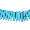 thumbnail image 3 of Tangelo Collier avec billes de turquoises, 40 po, 3 of 5