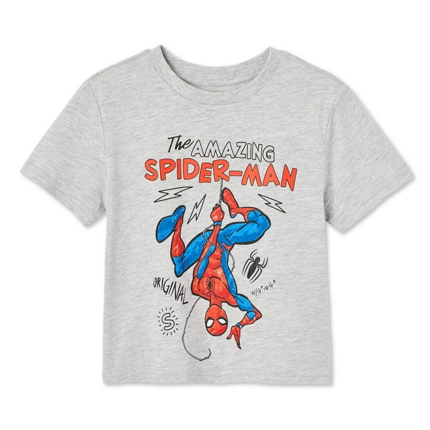 T-shirt Marvel Spider-Man Pour Tout-petits - Tailles 2T à 5T - Neuf Avec étiquette - Plusieurs Couleurs