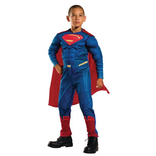 Costume de Superman à poitrine musclée Batman v Superman : Dawn of Justice de Rubie's pour enfants