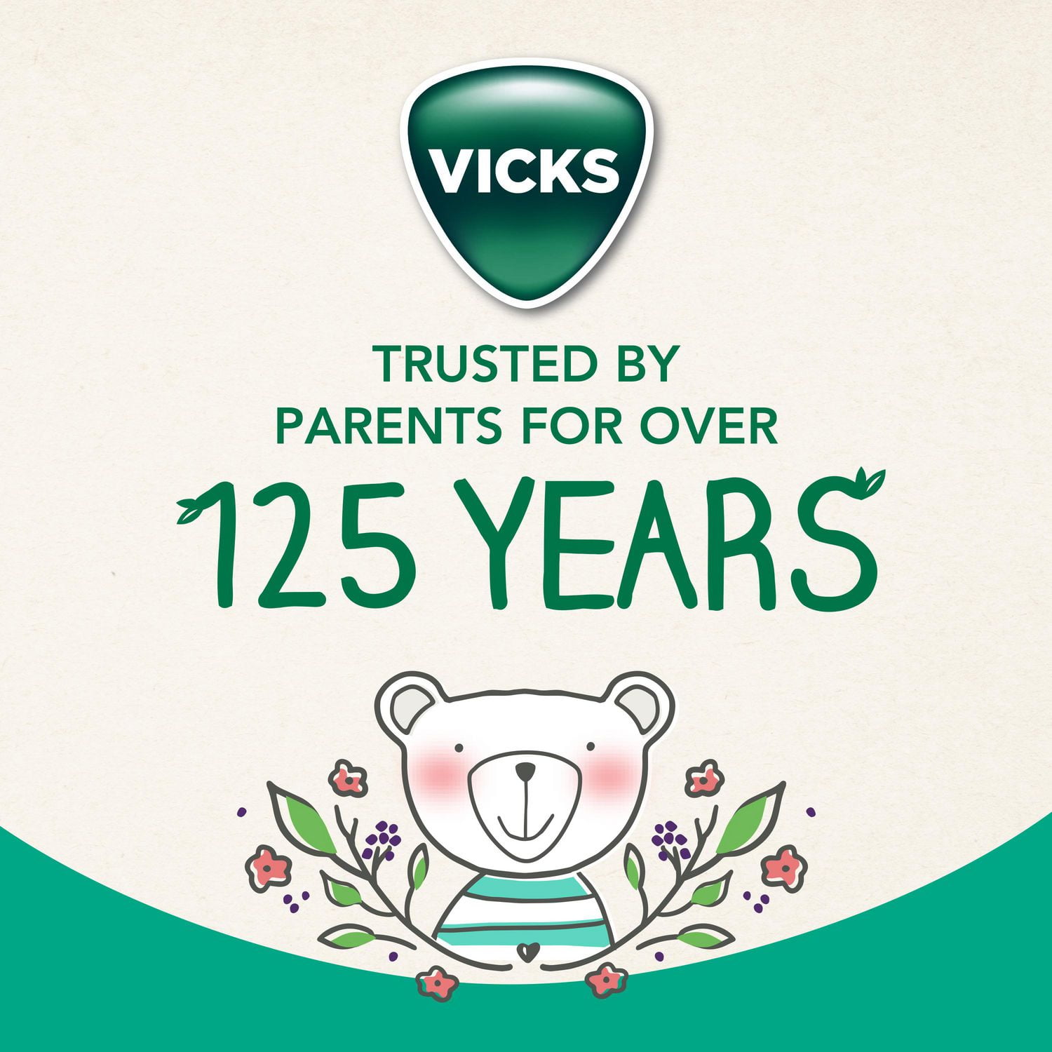 Vicks Children's BOTANICALS Multi-Symptom, Daytime Syrup, Botanical Blend with Marshmallow Root, Elderberry, & Ivy Leaf, Used in Herbal Medicine to Help Relieve Sore Throat, Relieves Coughs & Chest Congestion, Berry Flavour, For Children Ages 2-13, 118ML