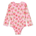 thumbnail image 1 of George Toddler Girls' Adaptive Rash Guard 1-Piece, 1 of 3