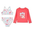 thumbnail image 1 of George Toddler Girls' Swim 3-Piece Set, 1 of 2