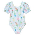 thumbnail image 1 of George Toddler Girls' Puff Sleeve Swimsuit 1-Piece, 1 of 2