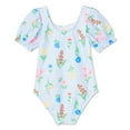 thumbnail image 2 of George Toddler Girls' Puff Sleeve Swimsuit 1-Piece, 2 of 2