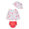 thumbnail image 1 of George Baby Girls' Swim Diaper 3-Piece Set, 1 of 2