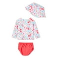 thumbnail image 2 of George Baby Girls' Swim Diaper 3-Piece Set, 2 of 2