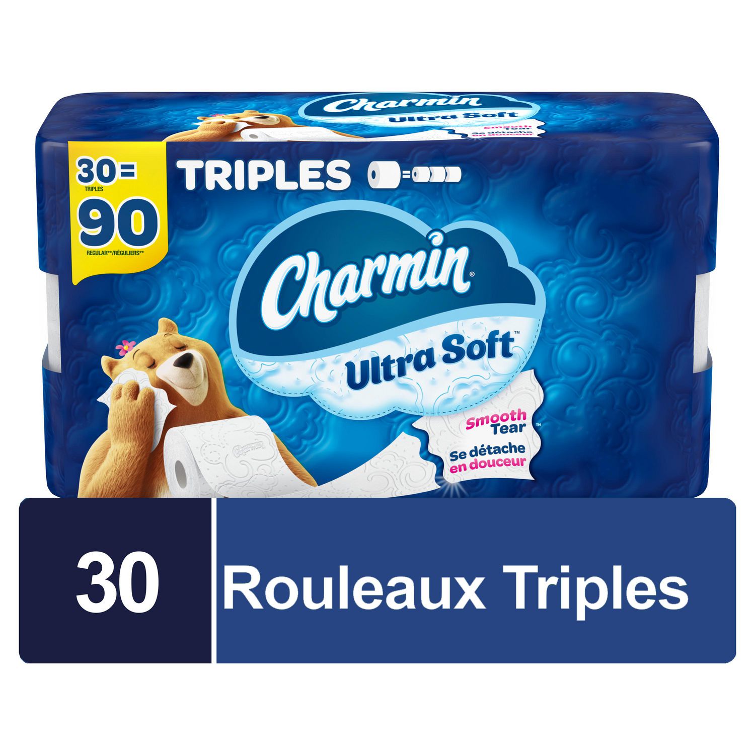 Charmin Ultra Soft Toilet Paper 30 Triple Rolls Per Roll 30CT Walmart