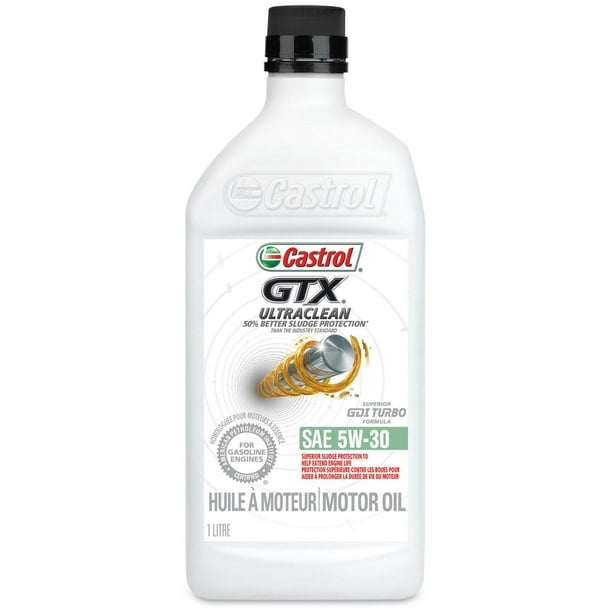 Huile moteur Castrol GTX Ultraclean 5W30, 1 l Les additifs exclusifs de Castrol Ultraclean font de l’huile GTX l’une des huiles traditionnelles les plus évoluées.