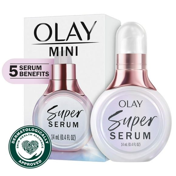 Olay Super Serum Night Repair with Salicylic Acid, Niacinamide, Lactic Acid, and Glycerin Peptide, 14ML