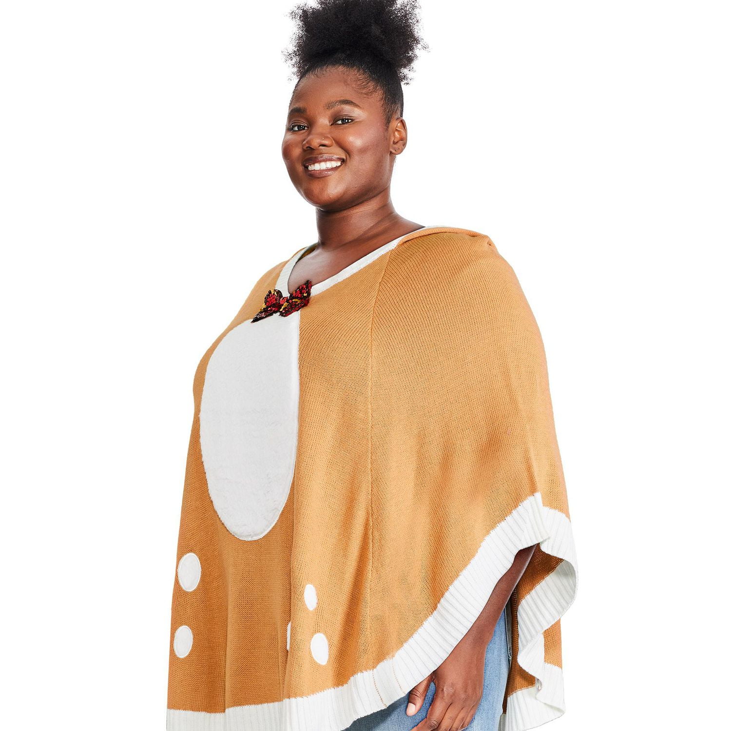 Women's plus sales size poncho sweater