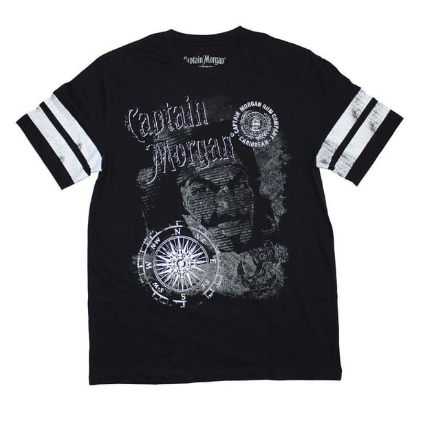 T-shirt à imprimé Captain Morgan modèle 14C6T0037-42 à manches courtes pour hommes