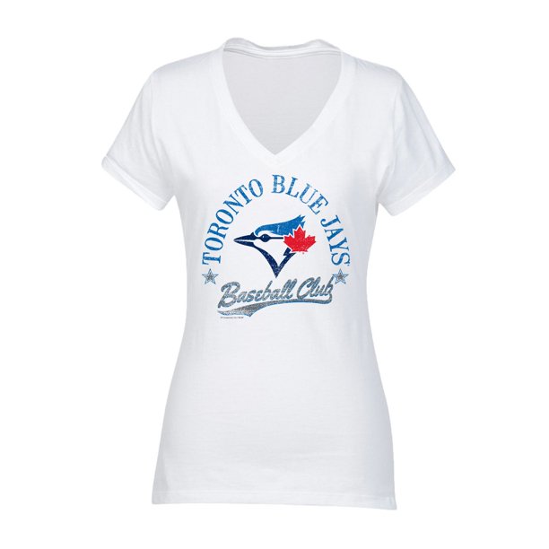 T-shirt  à encolure V et à manches courtes de Toronto Blue Jays pour femmes