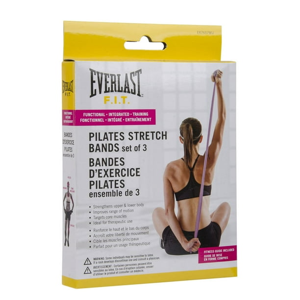 Everlast Pilates Stretch Bands set of 3 