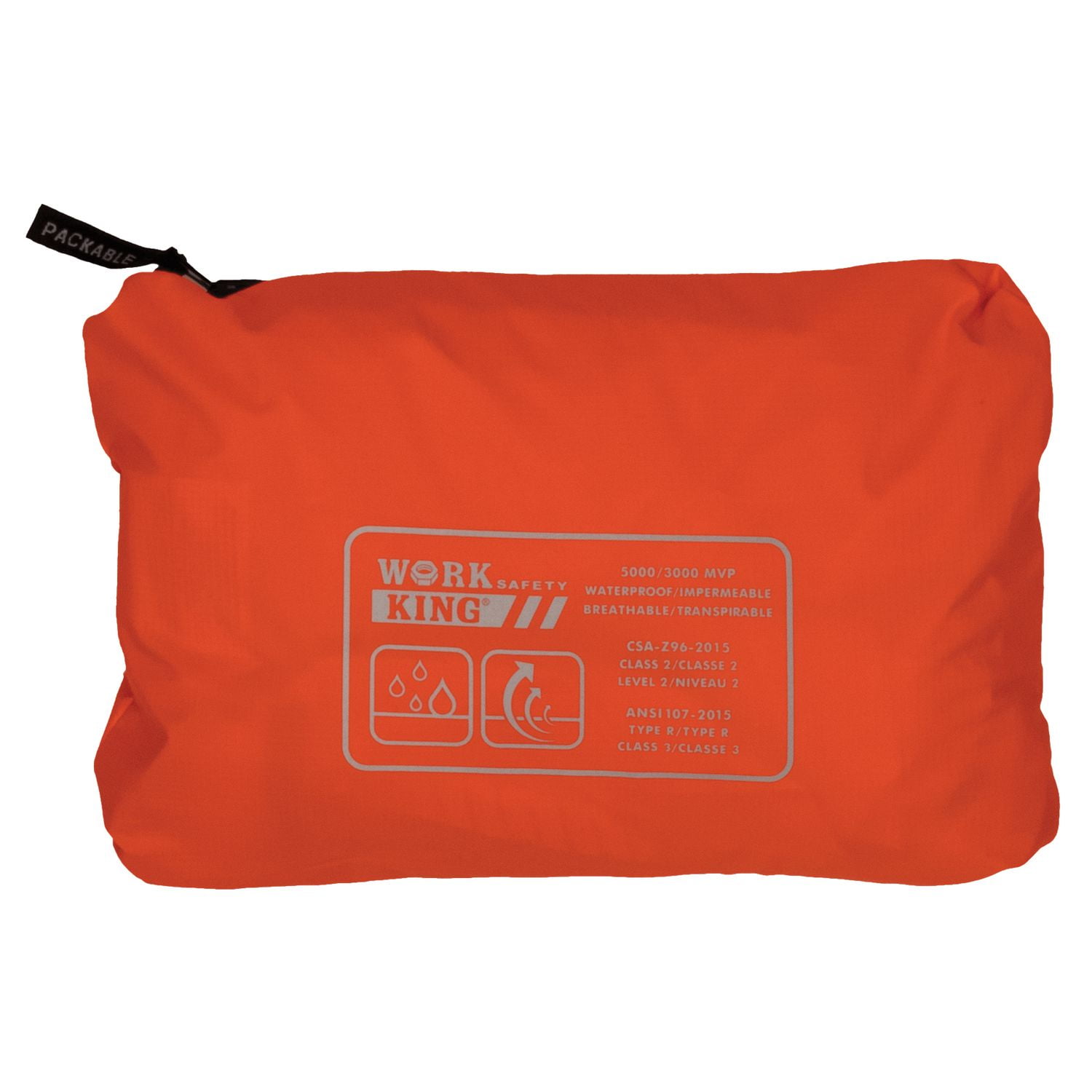 Packable Safety Rain Jacket