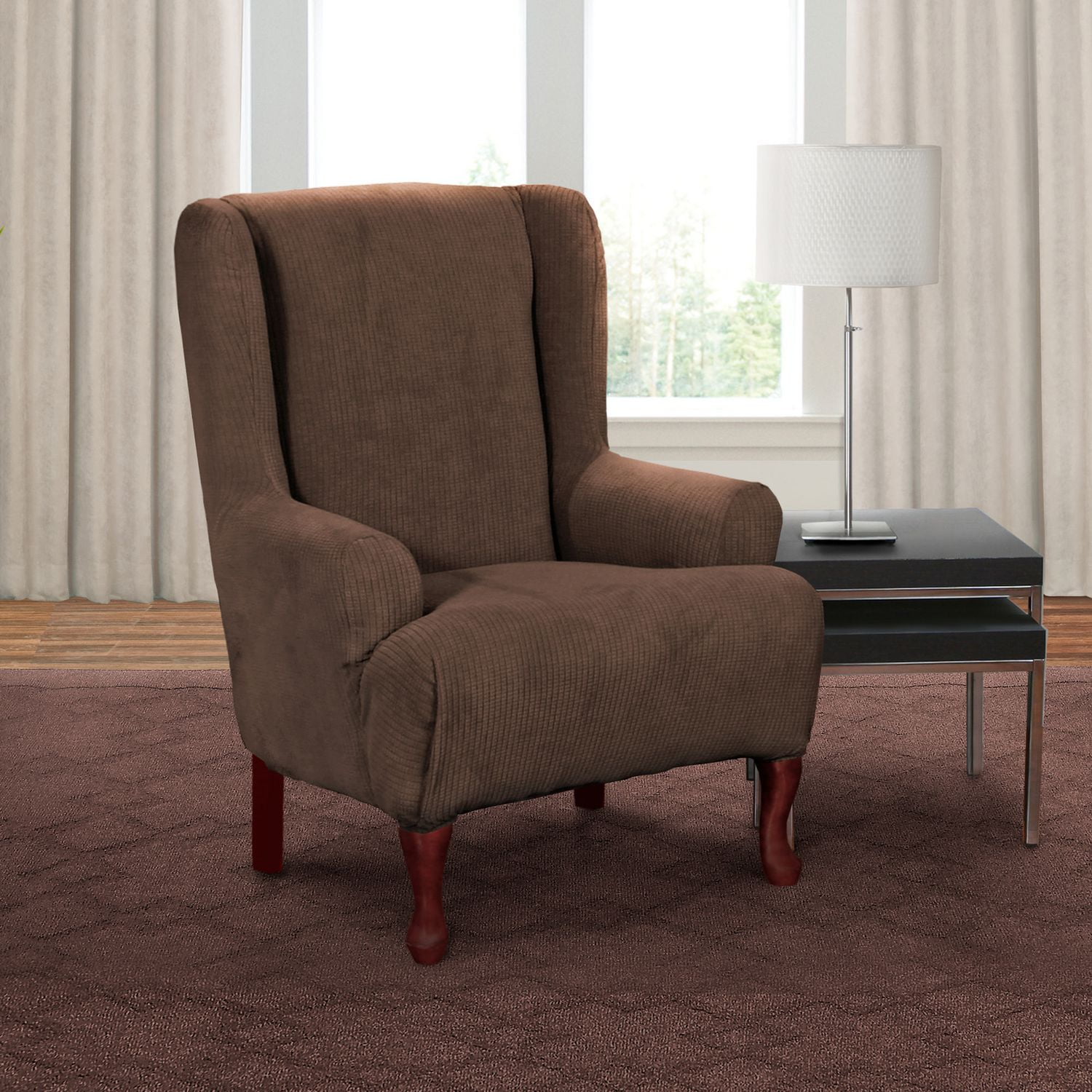 SureFit Sure Fit Montgomery Stretch Wing Chair Slipcover Walmart Canada