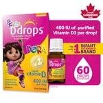 Ddrops® Vitamine liquide D3 Supplément de vitamine pour enfant, 400 IU