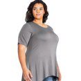 thumbnail image 2 of George Plus Women's Sharkbite Hem Tee, 2 of 6