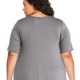 thumbnail image 3 of George Plus Women's Sharkbite Hem Tee, 3 of 6