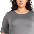thumbnail image 4 of George Plus Women's Sharkbite Hem Tee, 4 of 6