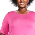 thumbnail image 4 of George Plus Women's Sharkbite Hem Tee, 4 of 6