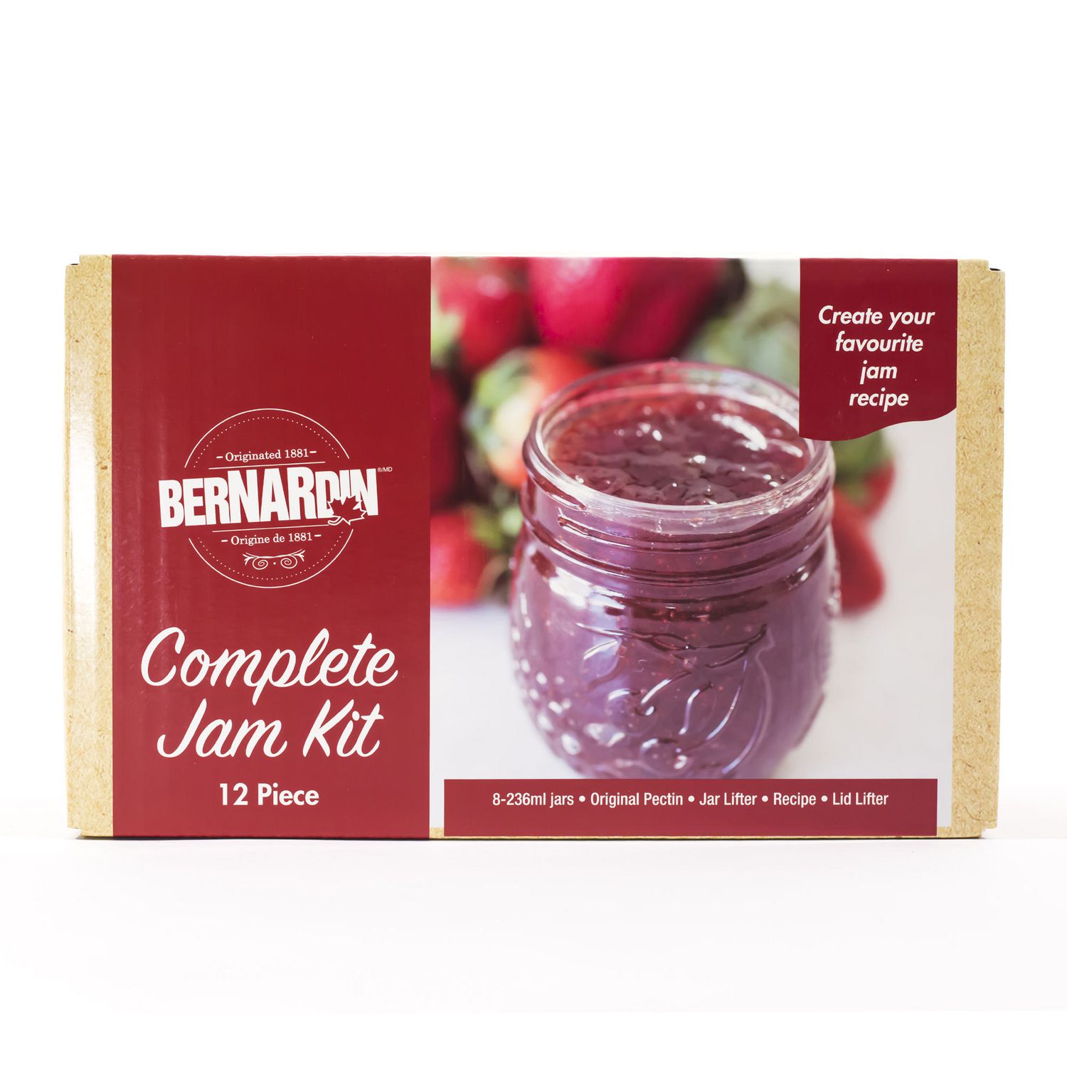 Bernardin Plastic Freezer Jam Jars, 236-mL