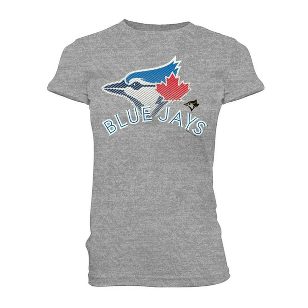 T-Shirt à encolure ronde et à manches courtes Blue Capacité de Toronto Blue Jays pour femmes