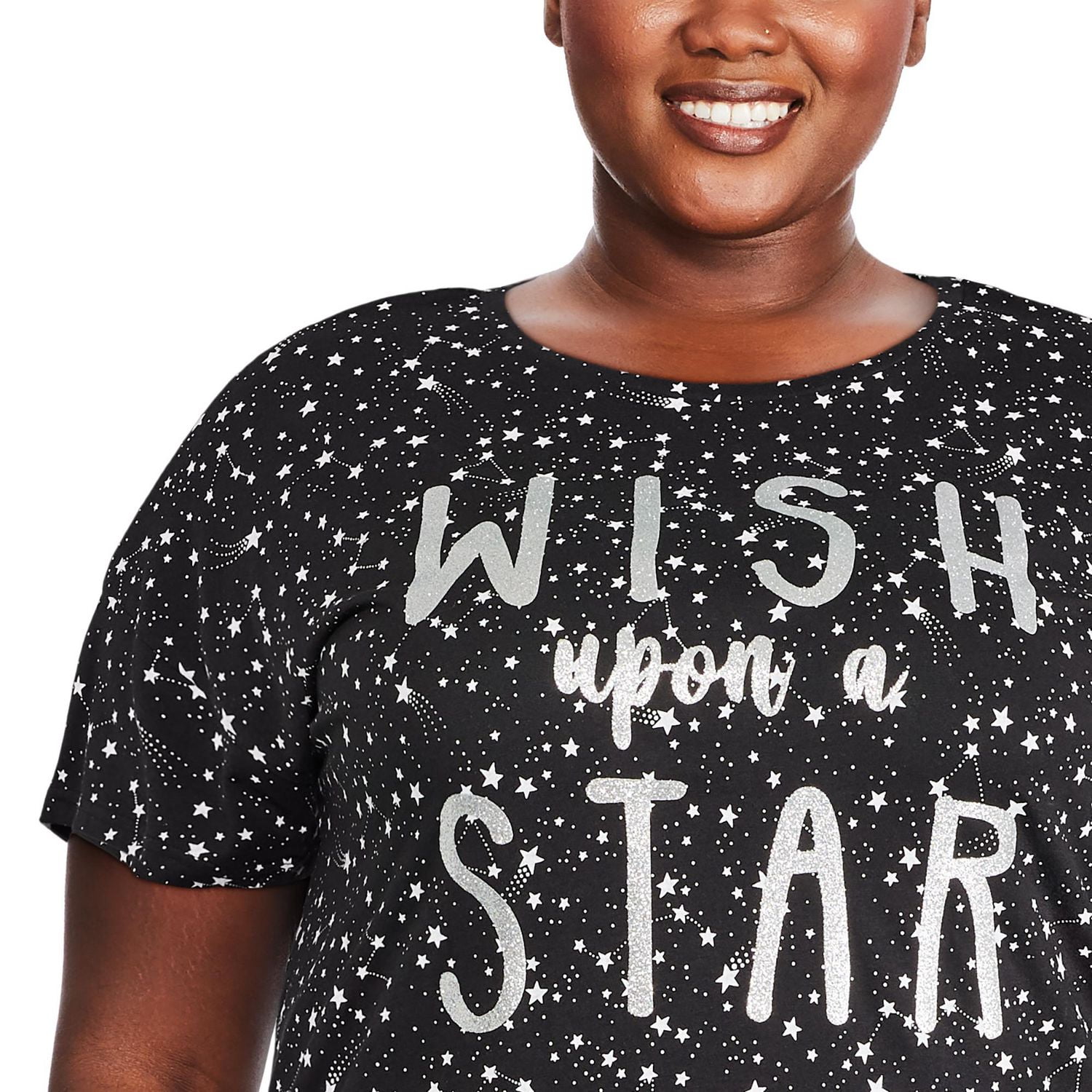 George Plus Women's Crew Neckline Nightshirt