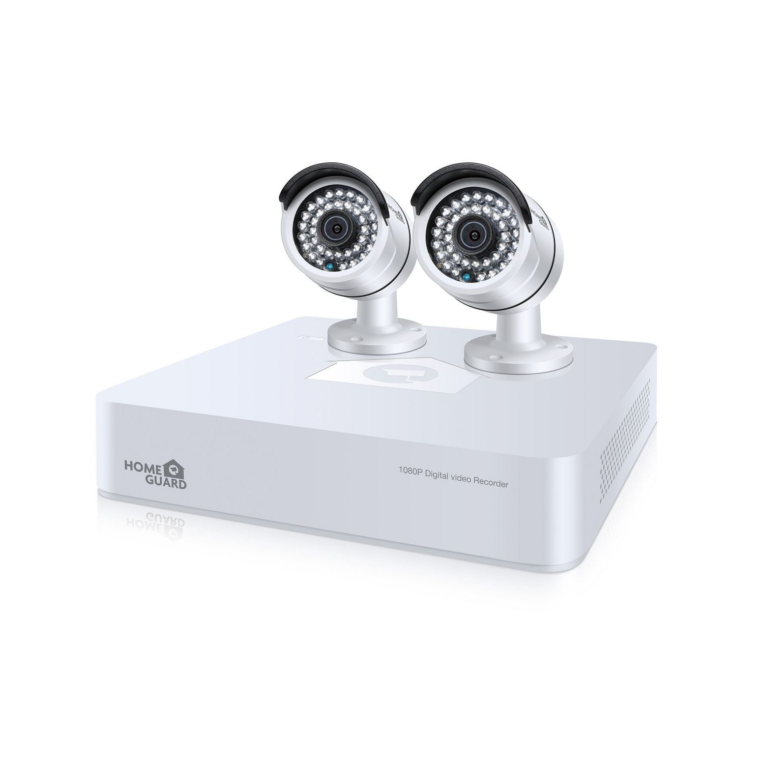 HOMEGUARD Platinum 1080p 4 Channel Hybrid DVR & 2 HD 1080p Cameras