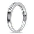 thumbnail image 2 of Miabella 0.10 Carat T.W. Diamond Sterling Silver Semi-Eternity Ring, 2 of 5