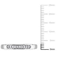 thumbnail image 3 of Miabella 0.10 Carat T.W. Diamond Sterling Silver Semi-Eternity Ring, 3 of 5