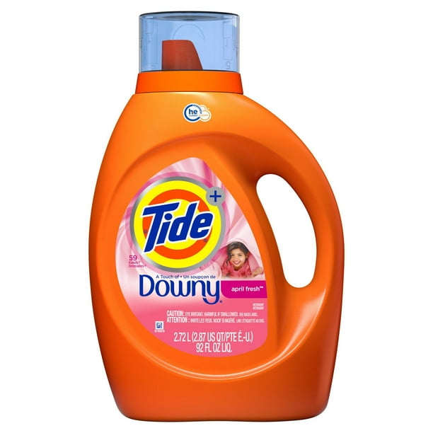 Tide Plus Downy April Fresh Scent HE Turbo Clean Liquid Laundry Detergent