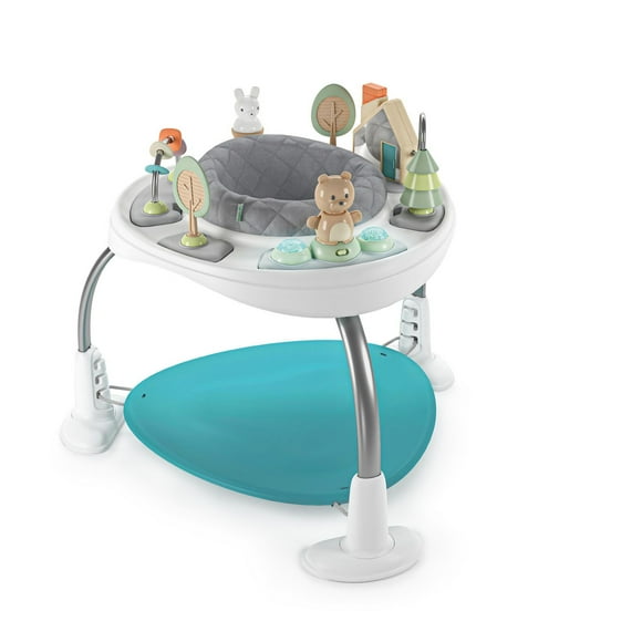 Ingenuity Spring & Sprout 2-in-1 Activity Jumper & Table - First Forest, 6 - 24 months; up to 25lbs